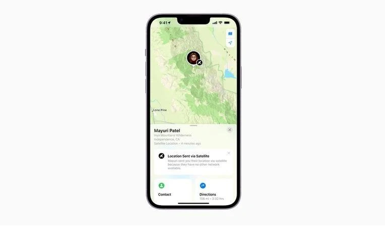 王益苹果14维修分享iPhone14系列中 FindMy功能通过卫星分享位置方法教程 